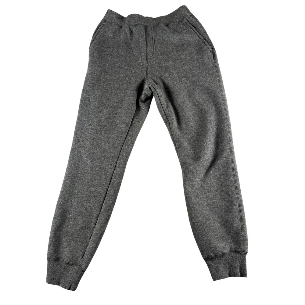 Uniqlo Kids Heattech Pile Lined Sweatpants Gray Fleece Joggers 150 12-13Y 419070
